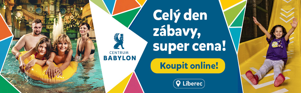 Reklamní banner: Centrum Babylon - letní kampaň - LEADERBOARD