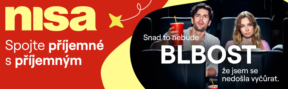 Reklamní banner: OC Nisa - spojte příjemné - kino