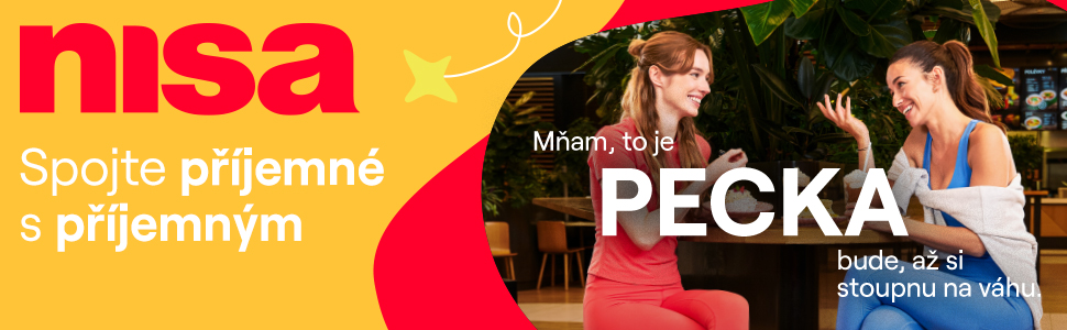 Reklamní banner: OC Nisa - spojte příjemné - kamarádky