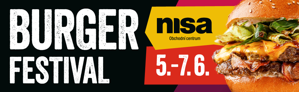 Reklamní banner: OC Nisa - Burger festival
