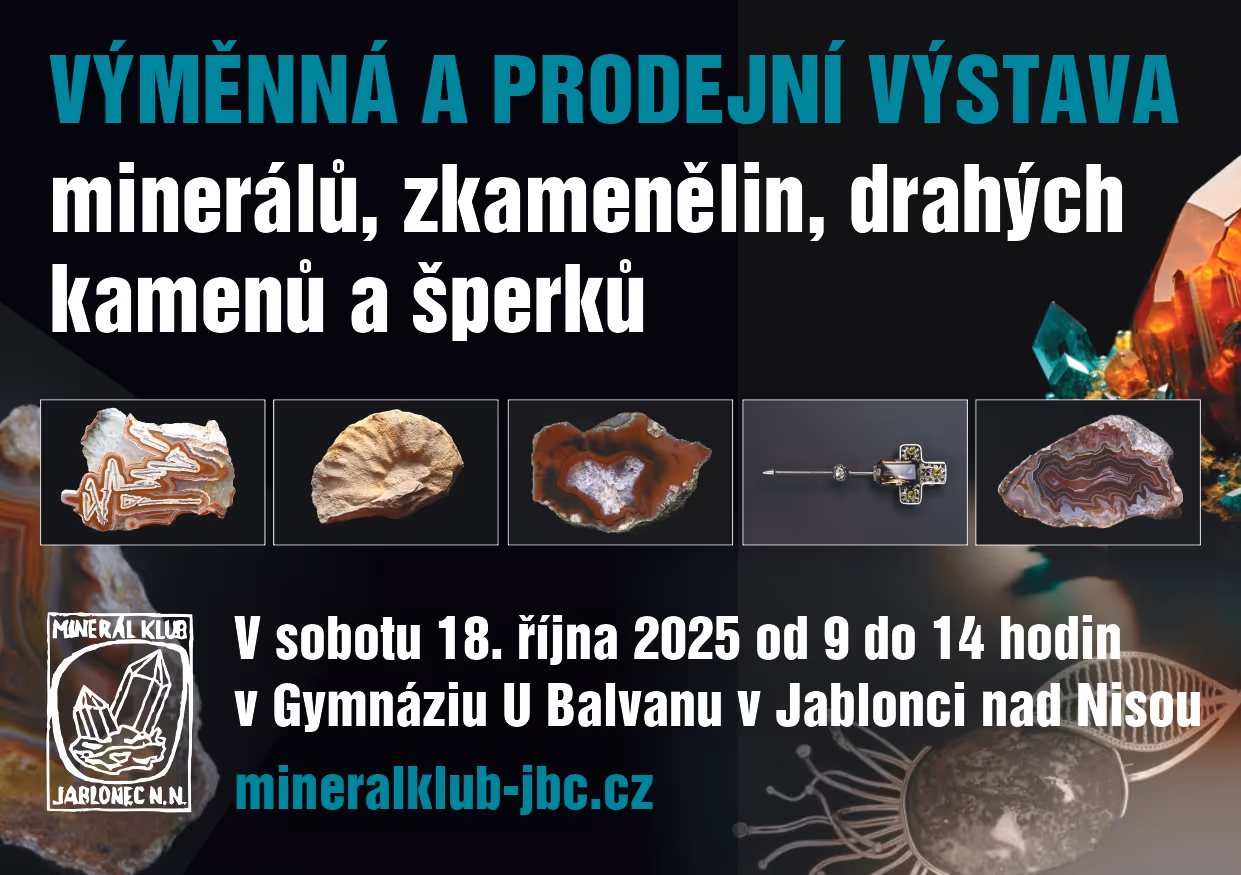 Výměnná a prodejní výstava minerálů a zkamenělin