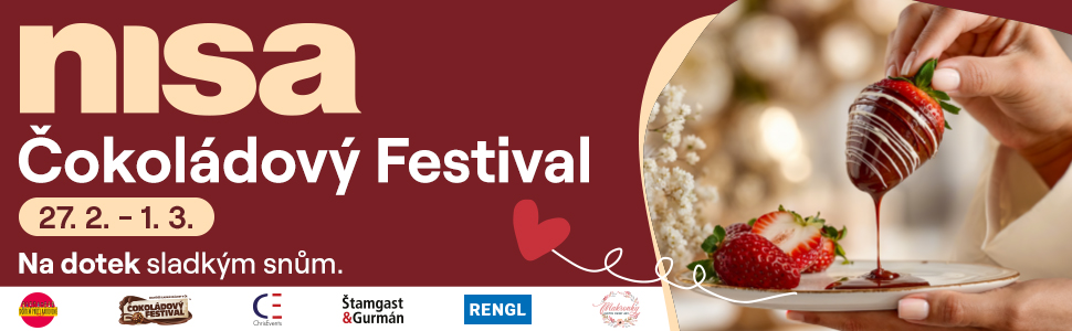 Reklamní banner: OC Nisa - Čoko festival BOARD