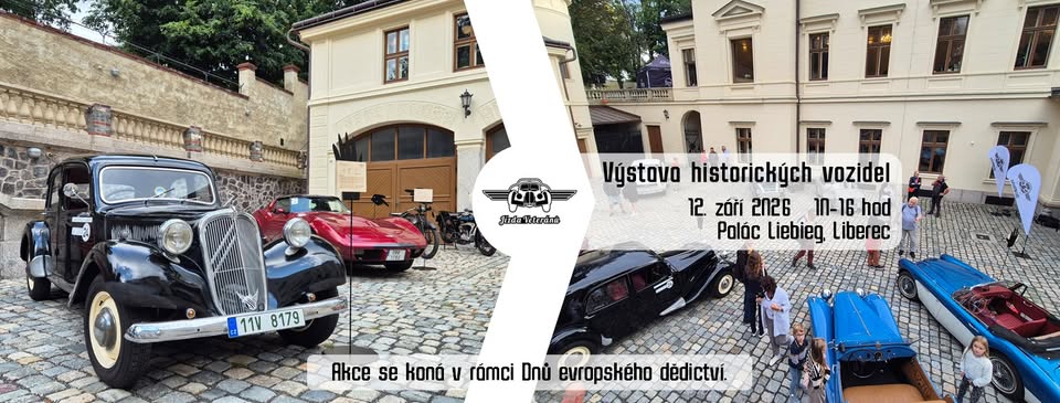 Výstava historických vozidel v Paláci Liebieg