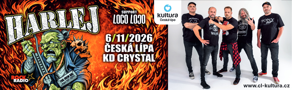 Reklamní banner: Kultura ČL - Harlej
