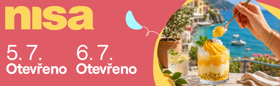 Reklamní banner: OC Nisa - otevření obchodů