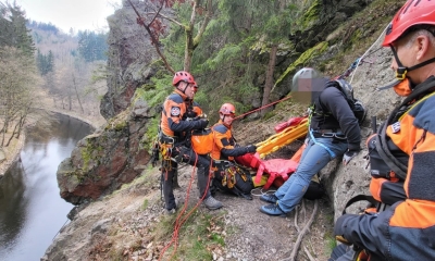 Náhled článku: Dva výjezdy, dvě zachráněné osoby. Úterní odpoledne patřilo hasičským lezcům