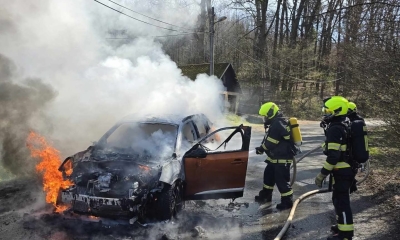 Náhled článku: V Machníně shořel automobil. Škoda šplhá k půl milionu korun