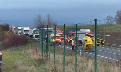 Náhled článku: Další oběť na silnici I/35. Osobní automobil se čelně srazil s kamionem