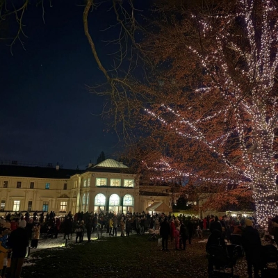 Náhled článku mobil: Liebiegův palác rozzářil vánoční strom v zahradě. Ani letos to není jehličnan