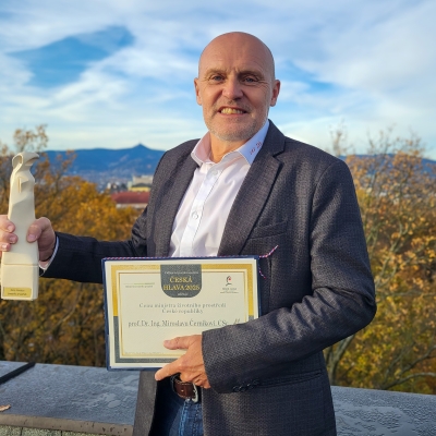 Náhled článku mobil: Ředitel výzkumného ústavu na TUL získal nejvyšší české ocenění