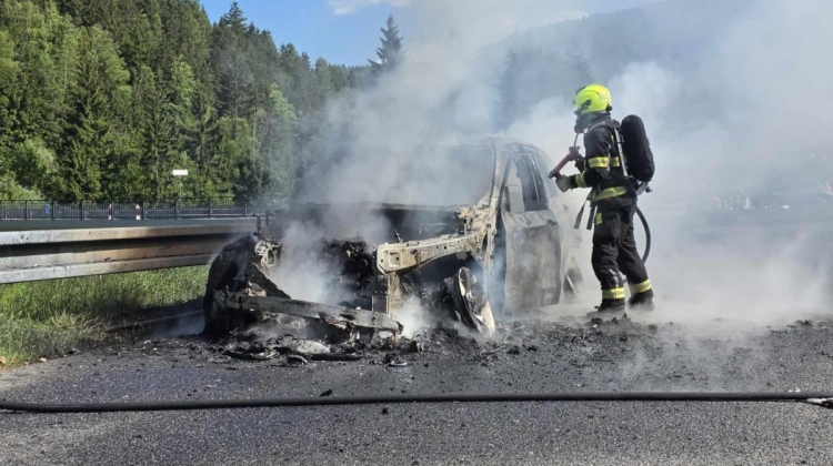 Náhled článku: Auto shořelo při požáru, řidič skončil v péči lékařů