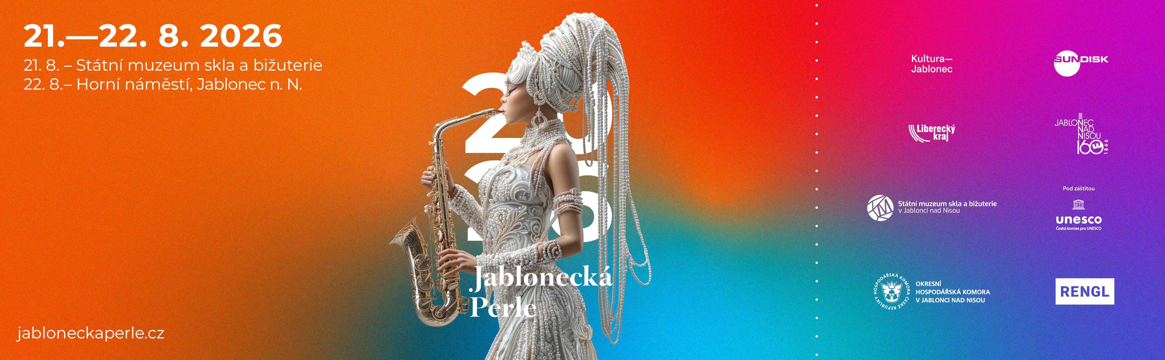 Reklamní banner: Jablonecká Perle 2026